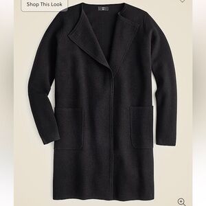 J Crew Factory Juliette Sweater Blazer. Black. Small.
